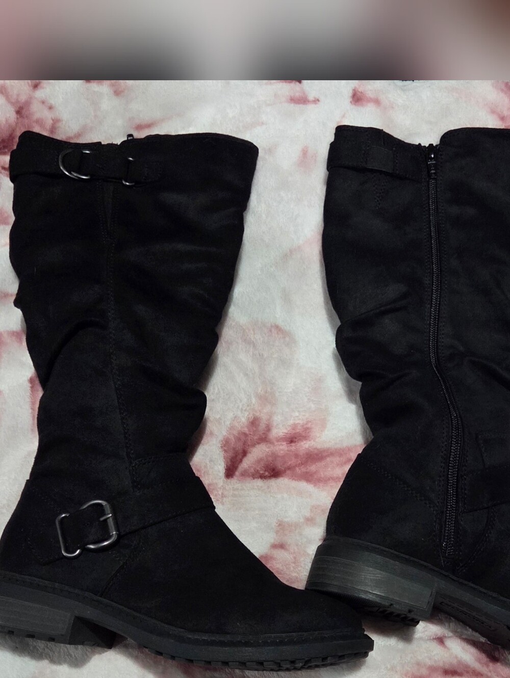 Sonoma Black Mid-Calf Buckle Boots